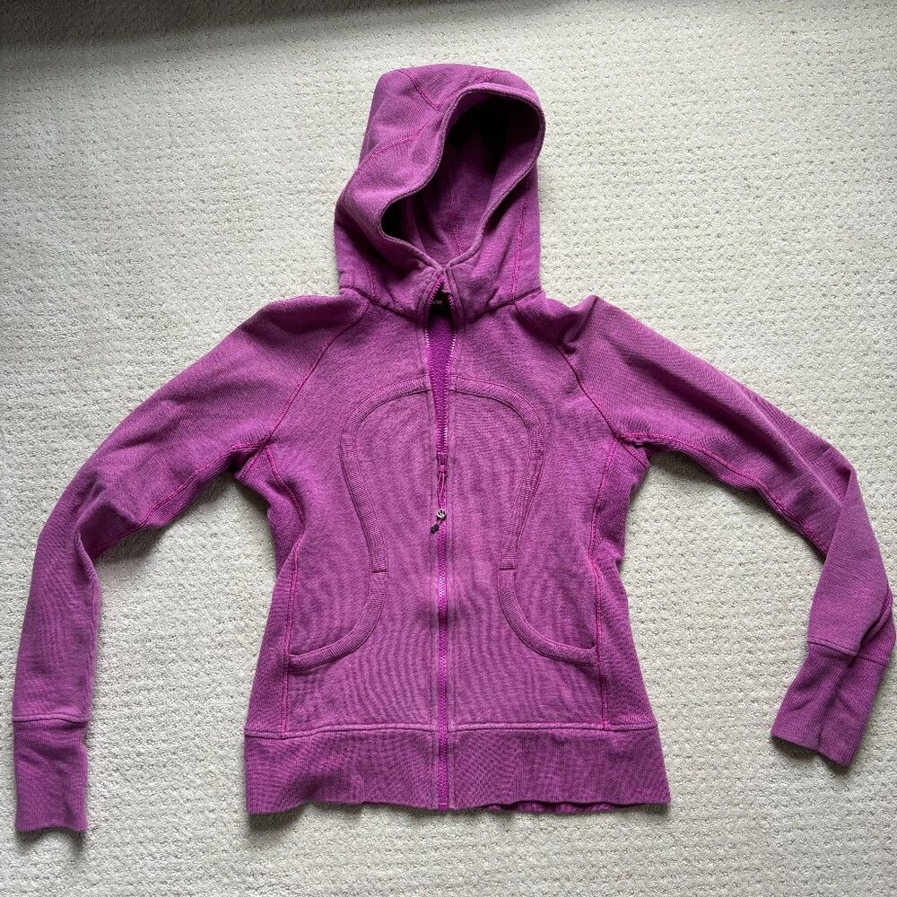 Lululemon Scuba Hoodie Dark Pink Size 8